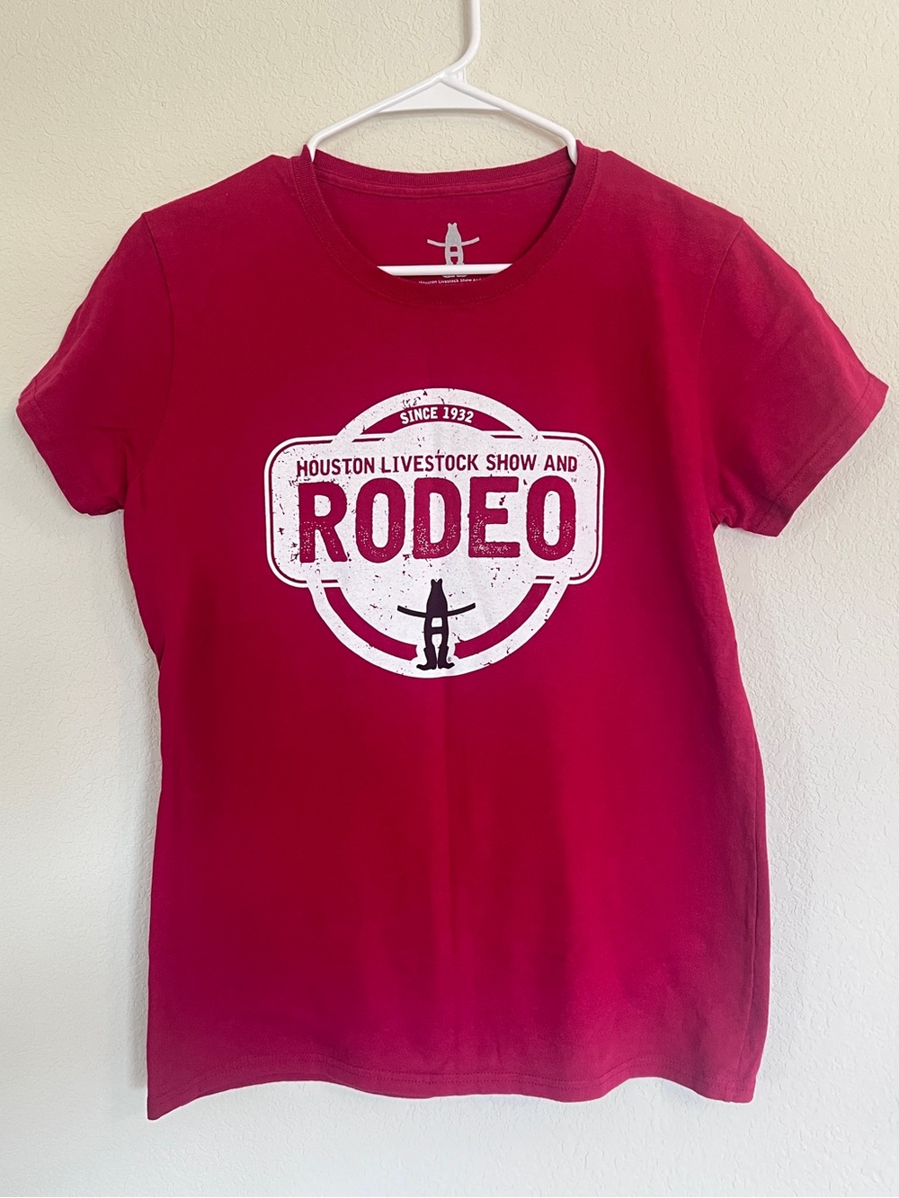 Houston Livestock Show and Rodeo  Official Apparel HLSR Red T-shirt Cotton L